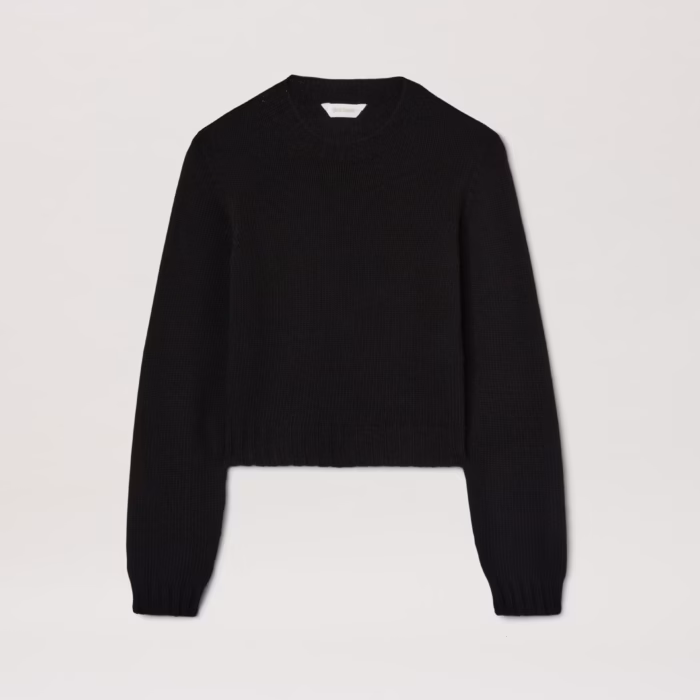 CURVED LOGO SWEATER