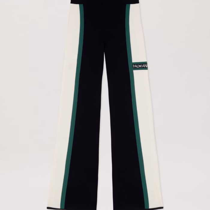 CB RACING KNIT PANTS NAVY BLUE - OFF WHI