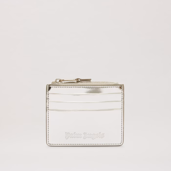 MIRROR ZIP CARD HOLDER