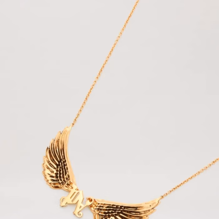 WINGS MONOGRAM NECKLACE