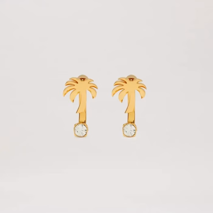 STRASS PALM EARRINGS