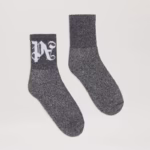 MONOGRAM LUREX SHORT SOCKS