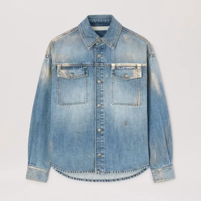 COATED DENIM SHIRT